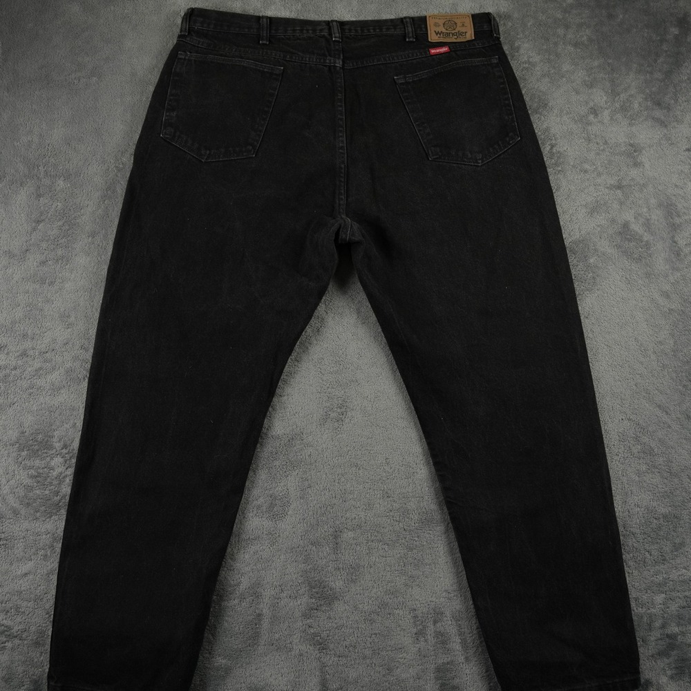 Vintage Wrangler Jeans Mens 40x29 Black Straight Leg Denim Made in USA Y2K - Picture 5 of 9